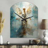 Angels Announcement Celestical Christianism I - Asymmetric Metal Wall Clock