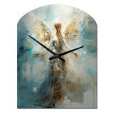 Angels Announcement Celestical Christianism I - Asymmetric Metal Wall Clock