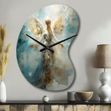 Angels Announcement Celestical Christianism I - Asymmetric Metal Wall Clock
