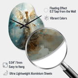 Angels Announcement Celestical Christianism I - Asymmetric Metal Wall Clock