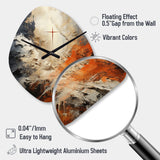 Minimalism Christianity Cross Dream - Asymmetric Metal Wall Clock