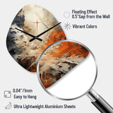 Minimalism Christianity Cross Dream - Asymmetric Metal Wall Clock