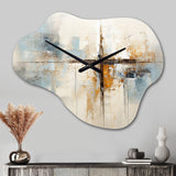 Minimalism Christianity Cross Dream I - Asymmetric Metal Wall Clock