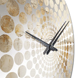 Beige Christianity Cross Of Jessus - Abstract Metal Wall Clock