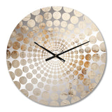 Beige Christianity Cross Of Jessus - Abstract Metal Wall Clock