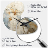 Beige Christianity Cross Of Jessus II - Asymmetric Metal Wall Clock