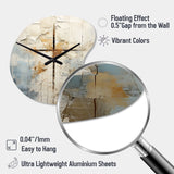 Beige Christianity Cross Of Jessus II - Asymmetric Metal Wall Clock