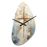 Beige Christianity Cross Of Jessus II - Asymmetric Metal Wall Clock
