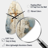 Beige Christianity Cross Of Jessus II - Asymmetric Metal Wall Clock
