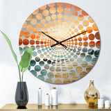 Bold Beach Sunset Scenery IV - Coastal Metal Wall Clock