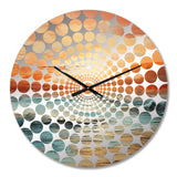 Bold Beach Sunset Scenery IV - Coastal Metal Wall Clock