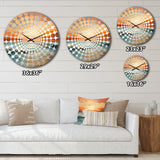Bold Beach Sunset Scenery IV - Coastal Metal Wall Clock