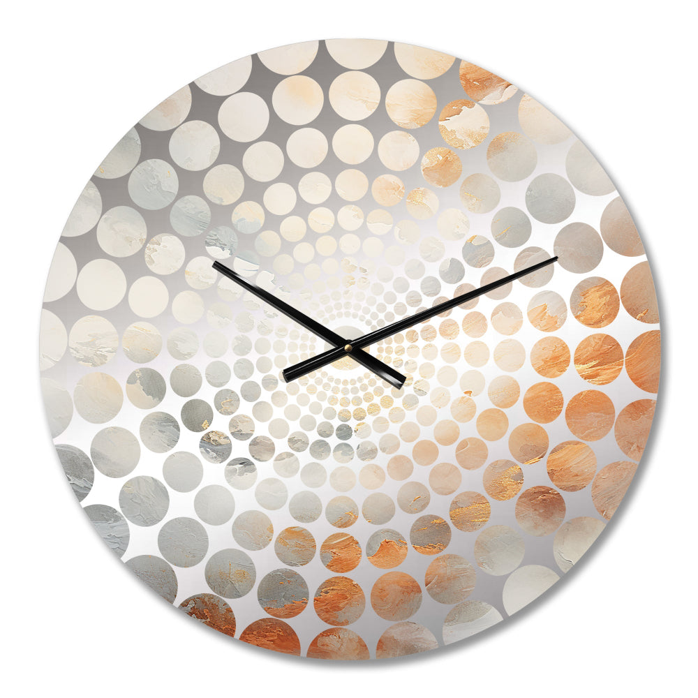 Mystic Grey Clouds Horizon I - Food &amp; Beverage Metal Wall Clock