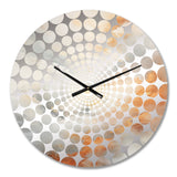 Mystic Grey Clouds Horizon I - Food & Beverage Metal Wall Clock