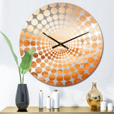 Beige Sandy Clouds Horizon - Landscapes Metal Wall Clock