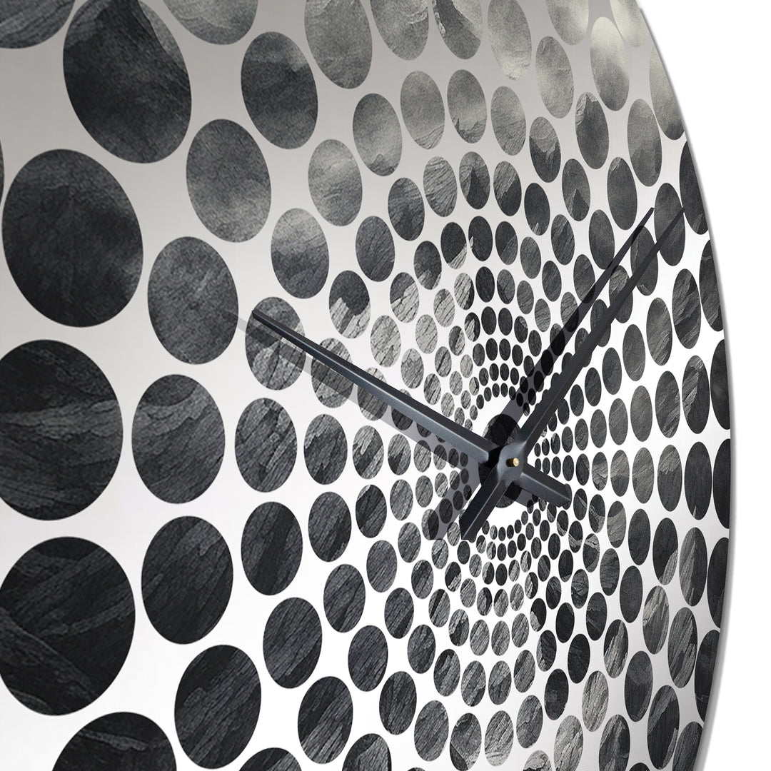 Mountains Percolated Peaks II - Landscapes Metal Wall Clock
