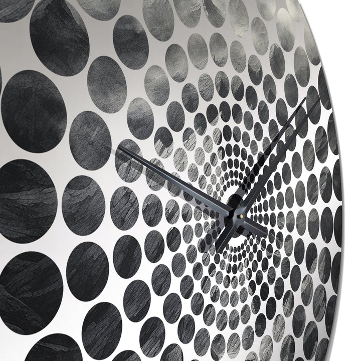 Mountains Percolated Peaks II - Landscapes Metal Wall Clock