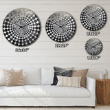 Mountains Percolated Peaks II - Landscapes Metal Wall Clock