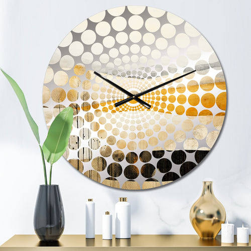 Bold Muted Tone Countryside Landscape - Landscapes Metal Wall Clock