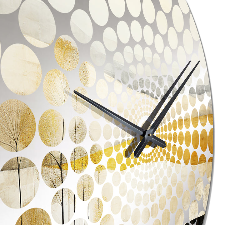 Bold Muted Tone Countryside Landscape - Landscapes Metal Wall Clock