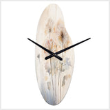 Dandelion Charm In Winter IV - Asymmetric Metal Wall Clock