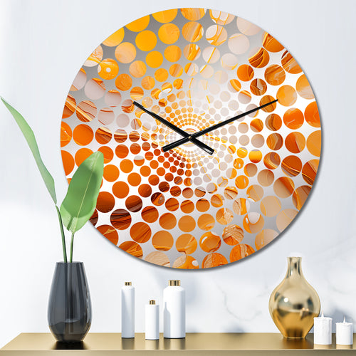 Caramel Custard Liquid Desser - Food & Beverage Metal Wall Clock