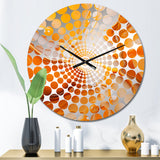Caramel Custard Liquid Desser - Food & Beverage Metal Wall Clock