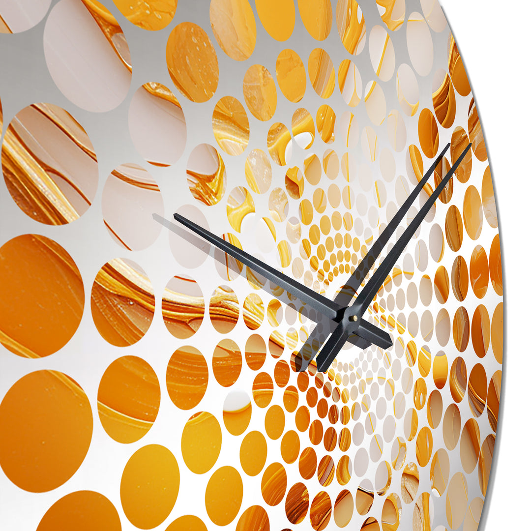 Caramel Custard Liquid Desser - Food &amp; Beverage Metal Wall Clock