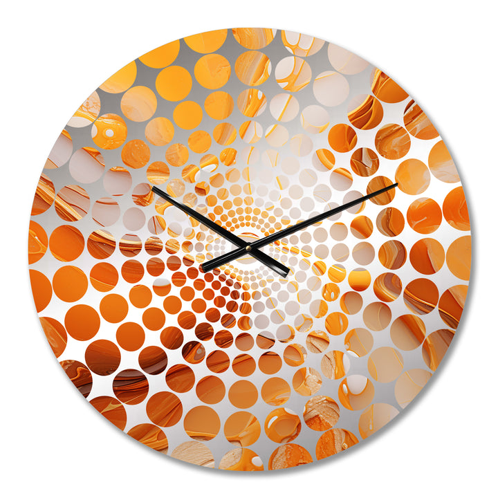 Caramel Custard Liquid Desser - Food &amp; Beverage Metal Wall Clock