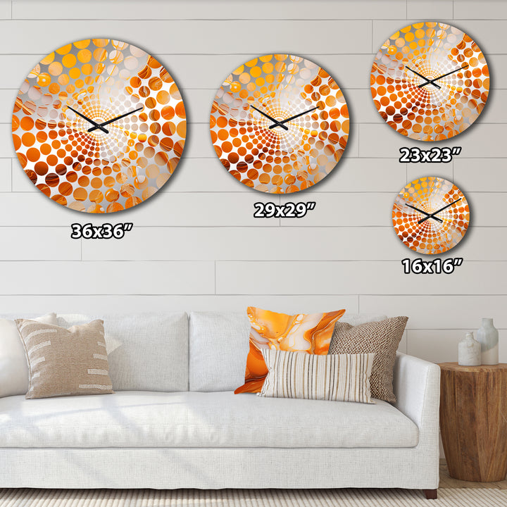 Caramel Custard Liquid Desser - Food &amp; Beverage Metal Wall Clock