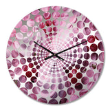 Raspberry Ripple Popart Icecream - Food & Beverage Metal Wall Clock
