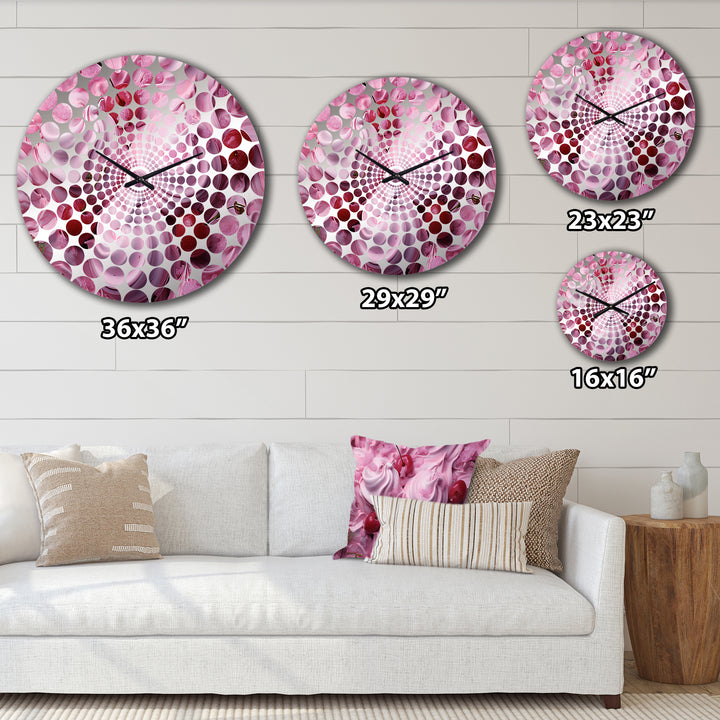 Raspberry Ripple Popart Icecream - Food &amp; Beverage Metal Wall Clock