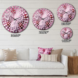 Raspberry Ripple Popart Icecream - Food & Beverage Metal Wall Clock