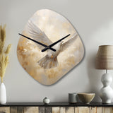 Tranquil Dove Harmony - Asymmetric Metal Wall Clock