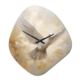 Tranquil Dove Harmony - Asymmetric Metal Wall Clock