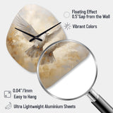 Tranquil Dove Harmony - Asymmetric Metal Wall Clock