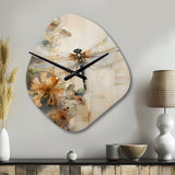 Dragonfly Delight II - Asymmetric Metal Wall Clock