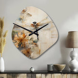 Dragonfly Delight II - Asymmetric Metal Wall Clock