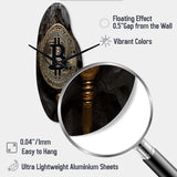 Black Bitcoin - Asymmetric Metal Wall Clock