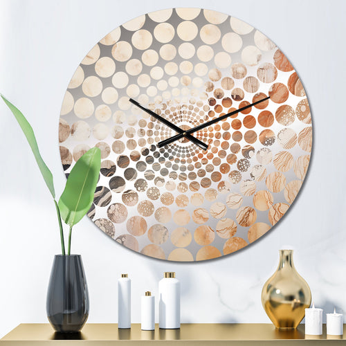 Minimalism Geyser Landscape Tranquility I - Landscapes Metal Wall Clock