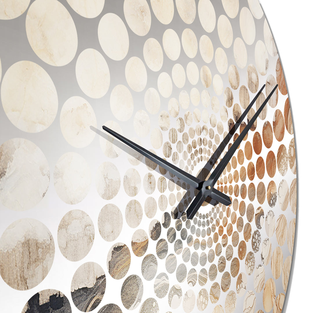 Minimalism Geyser Landscape Tranquility I - Landscapes Metal Wall Clock