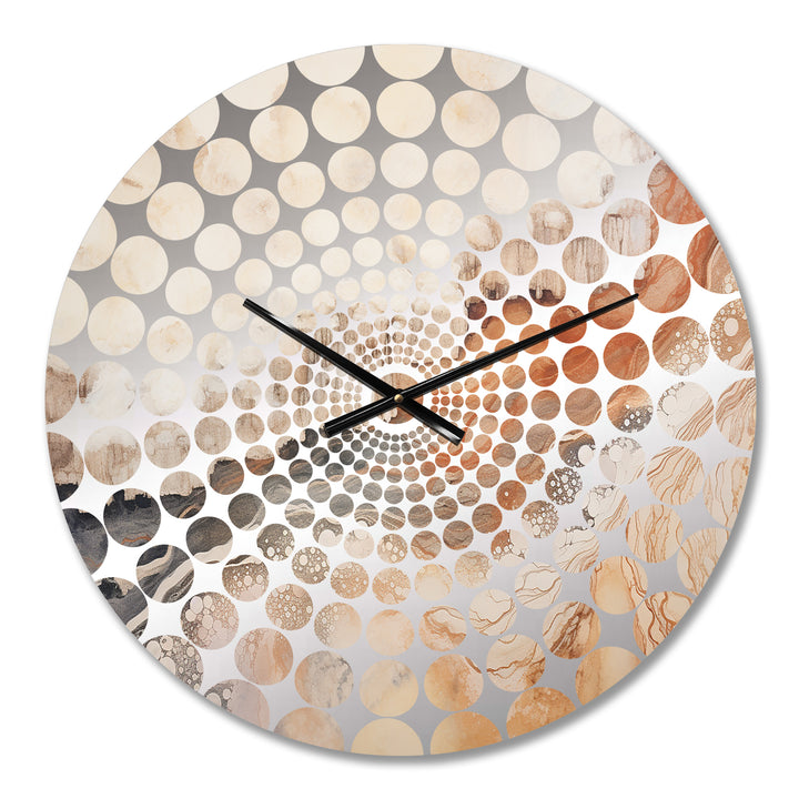 Minimalism Geyser Landscape Tranquility I - Landscapes Metal Wall Clock