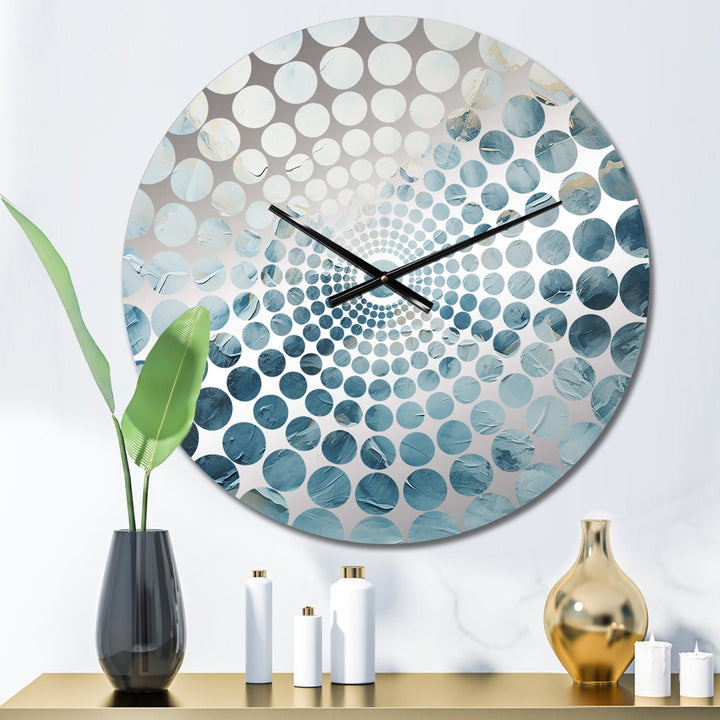 Minimalism Storn In Alaska Mountain - Landscapes Metal Wall Clock