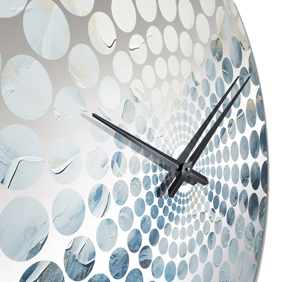 Minimalism Storn In Alaska Mountain - Landscapes Metal Wall Clock