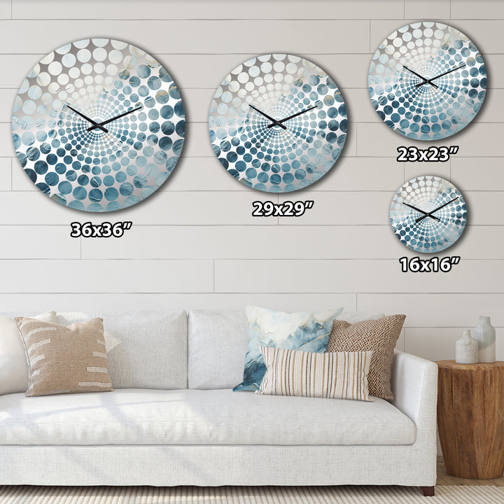 Minimalism Storn In Alaska Mountain - Landscapes Metal Wall Clock
