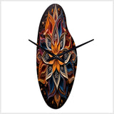 Hinduism Rangoli Whispers - Asymmetric Metal Wall Clock