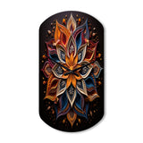 Hinduism Rangoli Whispers - Asymmetric Metal Wall Clock