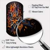 Hinduism Rangoli Whispers - Asymmetric Metal Wall Clock
