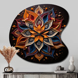 Hinduism Rangoli Whispers - Asymmetric Metal Wall Clock