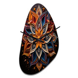 Hinduism Rangoli Whispers - Asymmetric Metal Wall Clock